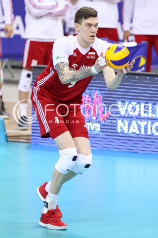  26.05.2018 KRAKOW <br />SIATKOWKA MEZCZYZN SIATKARSKA LIGA NARODOW MEZCZYZN 2018 <br />FIVB VOLLEYBALL NATIONS LEAGUE 2018 <br />MECZ POLSKA - ROSJA ( Poland - Russia ) <br />N/Z BARTLOMIEJ LEMANSKI SYLWETKA <br /> 