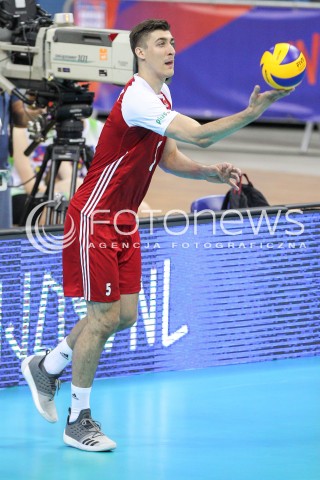  26.05.2018 KRAKOW <br />SIATKOWKA MEZCZYZN SIATKARSKA LIGA NARODOW MEZCZYZN 2018 <br />FIVB VOLLEYBALL NATIONS LEAGUE 2018 <br />MECZ POLSKA - ROSJA ( Poland - Russia ) <br />N/Z BARTLOMIEJ LEMANSKI SYLWETKA <br /> 