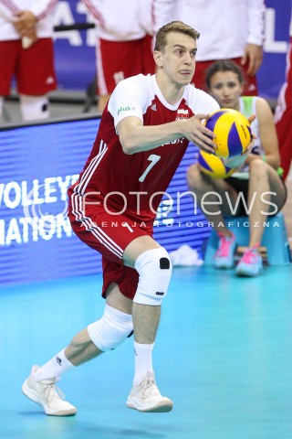  26.05.2018 KRAKOW <br />SIATKOWKA MEZCZYZN SIATKARSKA LIGA NARODOW MEZCZYZN 2018 <br />FIVB VOLLEYBALL NATIONS LEAGUE 2018 <br />MECZ POLSKA - ROSJA ( Poland - Russia ) <br />N/Z ARTUR SZALPUK SYLWETKA <br /> 
