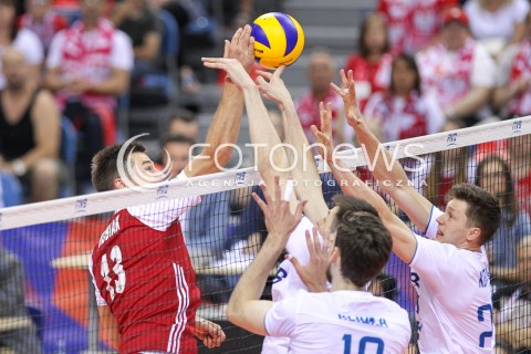  26.05.2018 KRAKOW <br />SIATKOWKA MEZCZYZN SIATKARSKA LIGA NARODOW MEZCZYZN 2018 <br />FIVB VOLLEYBALL NATIONS LEAGUE 2018 <br />MECZ POLSKA - ROSJA ( Poland - Russia ) <br />N/Z MICHAL KUBIAK <br /> 