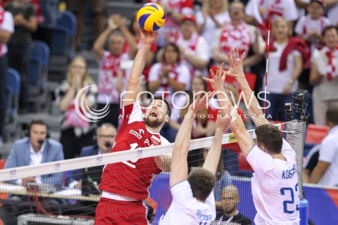  26.05.2018 KRAKOW <br />SIATKOWKA MEZCZYZN SIATKARSKA LIGA NARODOW MEZCZYZN 2018 <br />FIVB VOLLEYBALL NATIONS LEAGUE 2018 <br />MECZ POLSKA - ROSJA ( Poland - Russia ) <br />N/Z MICHAL KUBIAK <br /> 