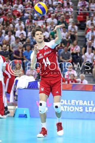  26.05.2018 KRAKOW <br />SIATKOWKA MEZCZYZN SIATKARSKA LIGA NARODOW MEZCZYZN 2018 <br />FIVB VOLLEYBALL NATIONS LEAGUE 2018 <br />MECZ POLSKA - ROSJA ( Poland - Russia ) <br />N/Z ALEKSANDER SLIWKA SYLWETKA <br /> 