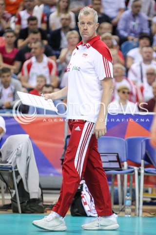  26.05.2018 KRAKOW <br />SIATKOWKA MEZCZYZN SIATKARSKA LIGA NARODOW MEZCZYZN 2018 <br />FIVB VOLLEYBALL NATIONS LEAGUE 2018 <br />MECZ POLSKA - ROSJA ( Poland - Russia ) <br />N/Z VITAL HEYNEN - I TRENER ( HEAD COACH ) SYLWETKA <br /> 