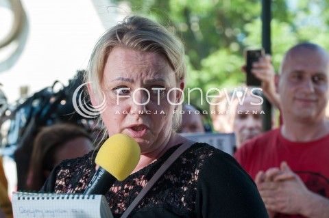  27.05.2018 WARSZAWA<br />KONFERENCJA PRASOWA DOTYCZACA ZAWIESZENIA PROTESTU RODZICOW OSOB NIEPELNOSPRAWNYCH W SEJMIE<br />N/Z IWONA HARTWICH<br /> 