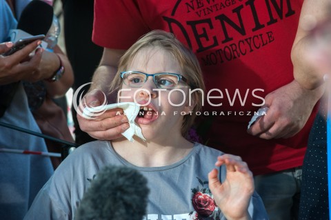  27.05.2018 WARSZAWA<br />KONFERENCJA PRASOWA DOTYCZACA ZAWIESZENIA PROTESTU RODZICOW OSOB NIEPELNOSPRAWNYCH W SEJMIE<br />N/Z MAGDA MILEWICZ<br /> 