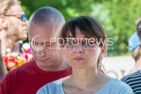  27.05.2018 WARSZAWA<br />KONFERENCJA PRASOWA DOTYCZACA ZAWIESZENIA PROTESTU RODZICOW OSOB NIEPELNOSPRAWNYCH W SEJMIE<br />N/Z KATARZYNA MILEWICZ KAROL MILEWICZ<br /> 