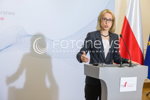 Konferencja w ministerstwie finansów w Warszawie