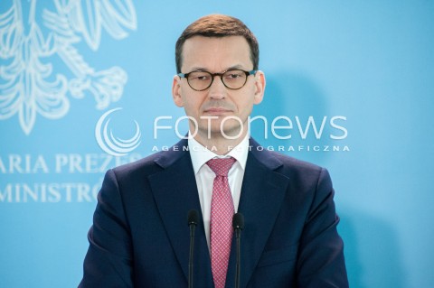  29.05.2018 WARSZAWA<br />KONFERENCJA PREMIERA MATEUSZA MORAWIECKIEGO I MINISTROW JOACHIMA BRUDZINSKIEGO ORAZ HENRYKA KOWALCZYKA NA TEMAT POZAROW WYSYPISK SMIECI <br />N/Z PREMIER MATEUSZ MORAWIECKI<br /> 