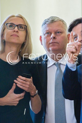  29.05.2018 WARSZAWA<br />KONFERENCJA GOVTECH POLSKA W WARSZAWIE<br />N/Z MAREK SUSKI TERESA CZERWINSKA MICHAL DWORCZYK<br /> 