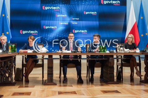  29.05.2018 WARSZAWA<br />KONFERENCJA GOVTECH POLSKA W WARSZAWIE<br />N/Z MATEUSZ MORAWIECKI JADWIGA EMILEWICZ MICHAL DWORCZYK TERESA CZERWINSKA MAREK ZAGORSKI<br /> 