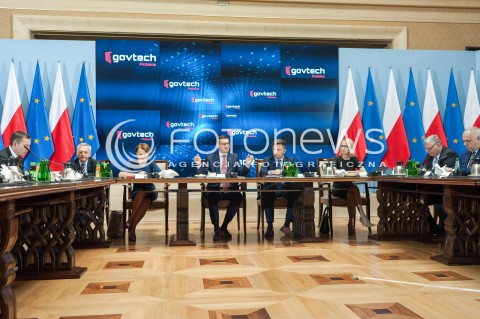  29.05.2018 WARSZAWA<br />KONFERENCJA GOVTECH POLSKA W WARSZAWIE<br />N/Z MATEUSZ MORAWIECKI JADWIGA EMILEWICZ MICHAL DWORCZYK JACEK SASIN MAREK SUSKI TERESA CZERWINSKA MAREK ZAGORSKI<br /> 