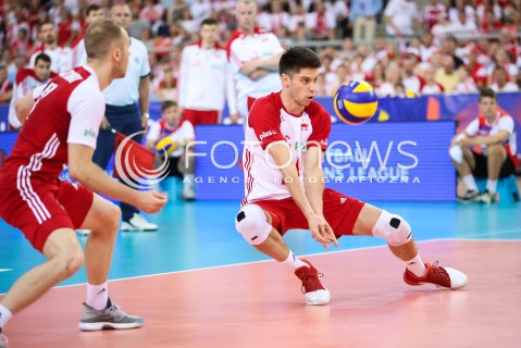  01.06.2018 LODZ <br />
SIATKOWKA MEZCZYZN SIATKARSKA LIGA NARODOW MEZCZYZN 2018 <br />
FIVB VOLLEYBALL NATIONS LEAGUE 2018 <br />
MECZ POLSKA - FRANCJA ( Poland - France ) <br />
N/Z ALEKSANDER SLIWKA<br />
 