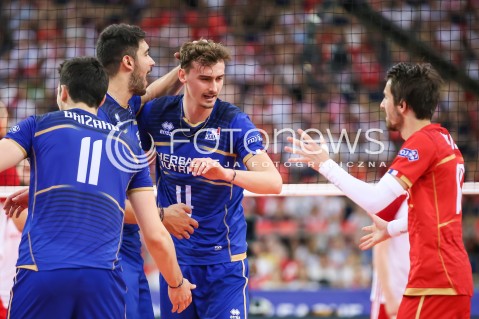  01.06.2018 LODZ <br />SIATKOWKA MEZCZYZN SIATKARSKA LIGA NARODOW MEZCZYZN 2018 <br />FIVB VOLLEYBALL NATIONS LEAGUE 2018 <br />MECZ POLSKA - FRANCJA ( Poland - France ) <br />N/Z RADOSC EMOCJE WYGRANA JEAN PATRY <br /> 
