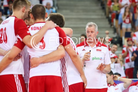  01.06.2018 LODZ <br />SIATKOWKA MEZCZYZN SIATKARSKA LIGA NARODOW MEZCZYZN 2018 <br />FIVB VOLLEYBALL NATIONS LEAGUE 2018 <br />MECZ POLSKA - FRANCJA ( Poland - France ) <br />N/Z VITAL HEYNEN - I TRENER ( HEAD COACH ) <br /> 