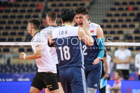  01.06.2018 LODZ <br />
SIATKOWKA MEZCZYZN SIATKARSKA LIGA NARODOW MEZCZYZN 2018 <br />
FIVB VOLLEYBALL NATIONS LEAGUE 2018 <br />
MECZ CHINY - NIEMCY ( China - Germany ) <br />
N/Z JIANG CHUAN RADOSC EMOCJE WYGRANA<br />
 