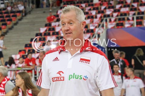  01.06.2018 LODZ <br />SIATKOWKA MEZCZYZN SIATKARSKA LIGA NARODOW MEZCZYZN 2018 <br />FIVB VOLLEYBALL NATIONS LEAGUE 2018 <br />MECZ POLSKA - FRANCJA ( Poland - France ) <br />N/Z VITAL HEYNEN - I TRENER ( HEAD COACH ) SYLWETKA <br /> 
