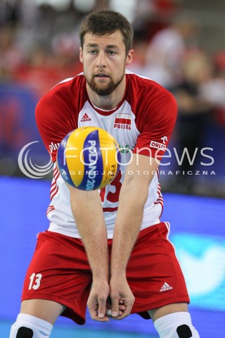  01.06.2018 LODZ <br />SIATKOWKA MEZCZYZN SIATKARSKA LIGA NARODOW MEZCZYZN 2018 <br />FIVB VOLLEYBALL NATIONS LEAGUE 2018 <br />MECZ POLSKA - FRANCJA ( Poland - France ) <br />N/Z MICHAL KUBIAK SYLWETKA <br /> 