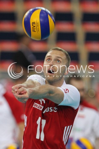  01.06.2018 LODZ <br />SIATKOWKA MEZCZYZN SIATKARSKA LIGA NARODOW MEZCZYZN 2018 <br />FIVB VOLLEYBALL NATIONS LEAGUE 2018 <br />MECZ POLSKA - FRANCJA ( Poland - France ) <br />N/Z PAWEL ZATORSKI SYLWETKA <br /> 