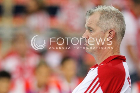  01.06.2018 LODZ <br />SIATKOWKA MEZCZYZN SIATKARSKA LIGA NARODOW MEZCZYZN 2018 <br />FIVB VOLLEYBALL NATIONS LEAGUE 2018 <br />MECZ POLSKA - FRANCJA ( Poland - France ) <br />N/Z VITAL HEYNEN - I TRENER ( HEAD COACH ) SYLWETKA <br /> 