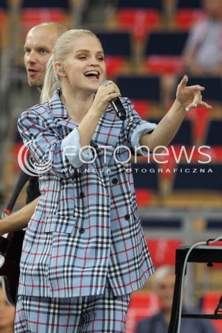  01.06.2018 LODZ <br />SIATKOWKA MEZCZYZN SIATKARSKA LIGA NARODOW MEZCZYZN 2018 <br />FIVB VOLLEYBALL NATIONS LEAGUE 2018 <br />MECZ POLSKA - FRANCJA ( Poland - France ) <br />N/Z MARGARET KONCERT MALGORZATA JAMROZY<br /> 