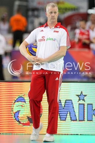  01.06.2018 LODZ <br />SIATKOWKA MEZCZYZN SIATKARSKA LIGA NARODOW MEZCZYZN 2018 <br />FIVB VOLLEYBALL NATIONS LEAGUE 2018 <br />MECZ POLSKA - FRANCJA ( Poland - France ) <br />N/Z VITAL HEYNEN - I TRENER ( HEAD COACH ) SYLWETKA <br /> 