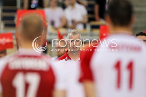  01.06.2018 LODZ <br />SIATKOWKA MEZCZYZN SIATKARSKA LIGA NARODOW MEZCZYZN 2018 <br />FIVB VOLLEYBALL NATIONS LEAGUE 2018 <br />MECZ POLSKA - FRANCJA ( Poland - France ) <br />N/Z VITAL HEYNEN - I TRENER ( HEAD COACH ) SYLWETKA <br /> 