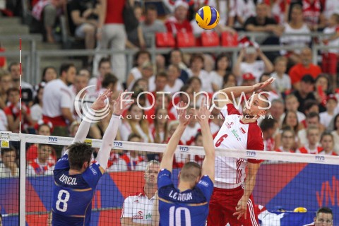  01.06.2018 LODZ <br />SIATKOWKA MEZCZYZN SIATKARSKA LIGA NARODOW MEZCZYZN 2018 <br />FIVB VOLLEYBALL NATIONS LEAGUE 2018 <br />MECZ POLSKA - FRANCJA ( Poland - France ) <br />N/Z BARTOSZ KUREK <br /> 