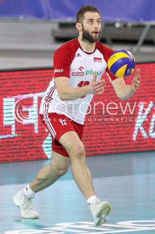  01.06.2018 LODZ <br />SIATKOWKA MEZCZYZN SIATKARSKA LIGA NARODOW MEZCZYZN 2018 <br />FIVB VOLLEYBALL NATIONS LEAGUE 2018 <br />MECZ POLSKA - FRANCJA ( Poland - France ) <br />N/Z GRZEGORZ LOMACZ SYLWETKA <br /> 