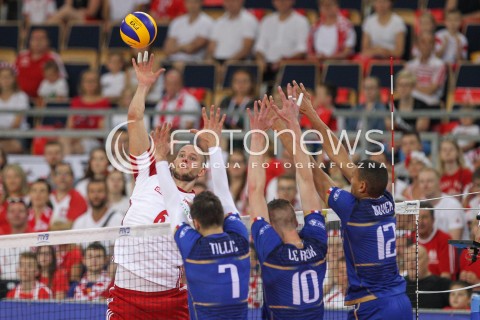  01.06.2018 LODZ <br />SIATKOWKA MEZCZYZN SIATKARSKA LIGA NARODOW MEZCZYZN 2018 <br />FIVB VOLLEYBALL NATIONS LEAGUE 2018 <br />MECZ POLSKA - FRANCJA ( Poland - France ) <br />N/Z BARTOSZ KUREK <br /> 