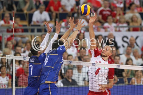  01.06.2018 LODZ <br />SIATKOWKA MEZCZYZN SIATKARSKA LIGA NARODOW MEZCZYZN 2018 <br />FIVB VOLLEYBALL NATIONS LEAGUE 2018 <br />MECZ POLSKA - FRANCJA ( Poland - France ) <br />N/Z BARTOSZ KUREK <br /> 