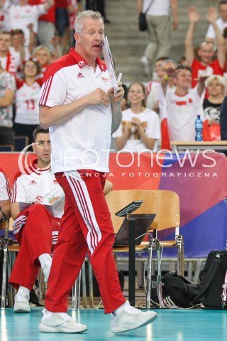  01.06.2018 LODZ <br />SIATKOWKA MEZCZYZN SIATKARSKA LIGA NARODOW MEZCZYZN 2018 <br />FIVB VOLLEYBALL NATIONS LEAGUE 2018 <br />MECZ POLSKA - FRANCJA ( Poland - France ) <br />N/Z VITAL HEYNEN - I TRENER ( HEAD COACH ) SYLWETKA <br /> 