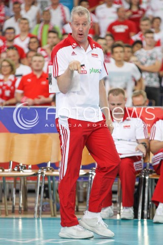  01.06.2018 LODZ <br />SIATKOWKA MEZCZYZN SIATKARSKA LIGA NARODOW MEZCZYZN 2018 <br />FIVB VOLLEYBALL NATIONS LEAGUE 2018 <br />MECZ POLSKA - FRANCJA ( Poland - France ) <br />N/Z VITAL HEYNEN - I TRENER ( HEAD COACH ) SYLWETKA <br /> 