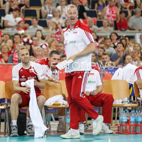  01.06.2018 LODZ <br />SIATKOWKA MEZCZYZN SIATKARSKA LIGA NARODOW MEZCZYZN 2018 <br />FIVB VOLLEYBALL NATIONS LEAGUE 2018 <br />MECZ POLSKA - FRANCJA ( Poland - France ) <br />N/Z VITAL HEYNEN - I TRENER ( HEAD COACH ) RADOSC EMOCJE SYLWETKA <br /> 