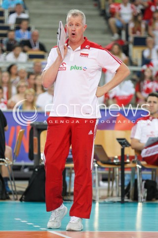  01.06.2018 LODZ <br />SIATKOWKA MEZCZYZN SIATKARSKA LIGA NARODOW MEZCZYZN 2018 <br />FIVB VOLLEYBALL NATIONS LEAGUE 2018 <br />MECZ POLSKA - FRANCJA ( Poland - France ) <br />N/Z VITAL HEYNEN - I TRENER ( HEAD COACH ) SYLWETKA <br /> 