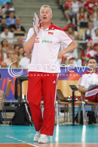  01.06.2018 LODZ <br />SIATKOWKA MEZCZYZN SIATKARSKA LIGA NARODOW MEZCZYZN 2018 <br />FIVB VOLLEYBALL NATIONS LEAGUE 2018 <br />MECZ POLSKA - FRANCJA ( Poland - France ) <br />N/Z VITAL HEYNEN - I TRENER ( HEAD COACH ) SYLWETKA <br /> 