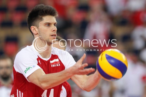  02.06.2018 LODZ <br />SIATKOWKA MEZCZYZN SIATKARSKA LIGA NARODOW MEZCZYZN 2018 <br />FIVB VOLLEYBALL NATIONS LEAGUE 2018 <br />MECZ POLSKA - CHINY ( Poland - China ) <br />N/Z ALEKSANDER SLIWKA SYLWETKA <br /> 