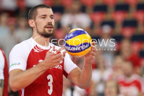  02.06.2018 LODZ <br />SIATKOWKA MEZCZYZN SIATKARSKA LIGA NARODOW MEZCZYZN 2018 <br />FIVB VOLLEYBALL NATIONS LEAGUE 2018 <br />MECZ POLSKA - CHINY ( Poland - China ) <br />N/Z DAWID KONARSKI SYLWETKA <br /> 