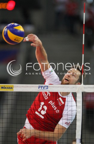  02.06.2018 LODZ <br />SIATKOWKA MEZCZYZN SIATKARSKA LIGA NARODOW MEZCZYZN 2018 <br />FIVB VOLLEYBALL NATIONS LEAGUE 2018 <br />MECZ POLSKA - CHINY ( Poland - China ) <br />N/Z MICHAL KUBIAK SYLWETKA ATAK <br /> 