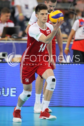  02.06.2018 LODZ <br />SIATKOWKA MEZCZYZN SIATKARSKA LIGA NARODOW MEZCZYZN 2018 <br />FIVB VOLLEYBALL NATIONS LEAGUE 2018 <br />MECZ POLSKA - CHINY ( Poland - China ) <br />N/Z ALEKSANDER SLIWKA SYLWETKA <br /> 