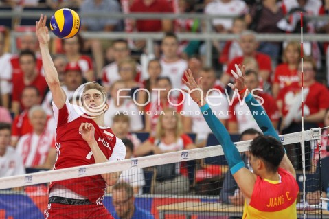  02.06.2018 LODZ <br />SIATKOWKA MEZCZYZN SIATKARSKA LIGA NARODOW MEZCZYZN 2018 <br />FIVB VOLLEYBALL NATIONS LEAGUE 2018 <br />MECZ POLSKA - CHINY ( Poland - China ) <br />N/Z ARTUR SZALPUK <br /> 