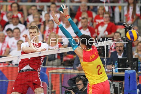  02.06.2018 LODZ <br />SIATKOWKA MEZCZYZN SIATKARSKA LIGA NARODOW MEZCZYZN 2018 <br />FIVB VOLLEYBALL NATIONS LEAGUE 2018 <br />MECZ POLSKA - CHINY ( Poland - China ) <br />N/Z ARTUR SZALPUK <br /> 