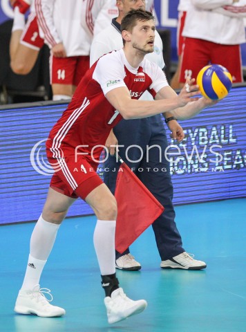  02.06.2018 LODZ <br />SIATKOWKA MEZCZYZN SIATKARSKA LIGA NARODOW MEZCZYZN 2018 <br />FIVB VOLLEYBALL NATIONS LEAGUE 2018 <br />MECZ POLSKA - CHINY ( Poland - China ) <br />N/Z PIOTR NOWAKOWSKI SYLWETKA <br /> 