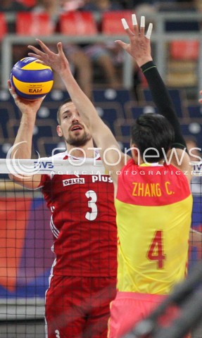  02.06.2018 LODZ <br />SIATKOWKA MEZCZYZN SIATKARSKA LIGA NARODOW MEZCZYZN 2018 <br />FIVB VOLLEYBALL NATIONS LEAGUE 2018 <br />MECZ POLSKA - CHINY ( Poland - China ) <br />N/Z DAWID KONARSKI <br /> 
