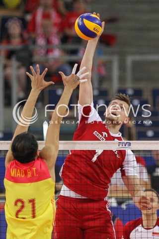  02.06.2018 LODZ <br />SIATKOWKA MEZCZYZN SIATKARSKA LIGA NARODOW MEZCZYZN 2018 <br />FIVB VOLLEYBALL NATIONS LEAGUE 2018 <br />MECZ POLSKA - CHINY ( Poland - China ) <br />N/Z PIOTR NOWAKOWSKI <br /> 