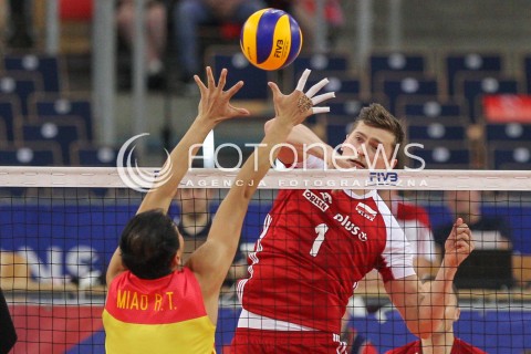  02.06.2018 LODZ <br />SIATKOWKA MEZCZYZN SIATKARSKA LIGA NARODOW MEZCZYZN 2018 <br />FIVB VOLLEYBALL NATIONS LEAGUE 2018 <br />MECZ POLSKA - CHINY ( Poland - China ) <br />N/Z PIOTR NOWAKOWSKI <br /> 