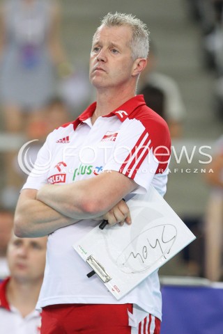  02.06.2018 LODZ <br />SIATKOWKA MEZCZYZN SIATKARSKA LIGA NARODOW MEZCZYZN 2018 <br />FIVB VOLLEYBALL NATIONS LEAGUE 2018 <br />MECZ POLSKA - CHINY ( Poland - China ) <br />N/Z VITAL HEYNEN - I TRENER ( HEAD COACH ) SYLWETKA <br /> 