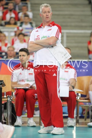  02.06.2018 LODZ <br />SIATKOWKA MEZCZYZN SIATKARSKA LIGA NARODOW MEZCZYZN 2018 <br />FIVB VOLLEYBALL NATIONS LEAGUE 2018 <br />MECZ POLSKA - CHINY ( Poland - China ) <br />N/Z VITAL HEYNEN - I TRENER ( HEAD COACH ) SYLWETKA <br /> 