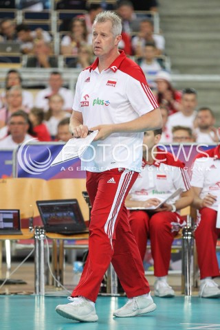  02.06.2018 LODZ <br />SIATKOWKA MEZCZYZN SIATKARSKA LIGA NARODOW MEZCZYZN 2018 <br />FIVB VOLLEYBALL NATIONS LEAGUE 2018 <br />MECZ POLSKA - CHINY ( Poland - China ) <br />N/Z VITAL HEYNEN - I TRENER ( HEAD COACH ) SYLWETKA <br /> 