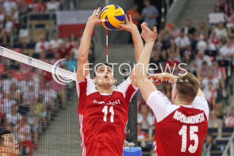  02.06.2018 LODZ <br />SIATKOWKA MEZCZYZN SIATKARSKA LIGA NARODOW MEZCZYZN 2018 <br />FIVB VOLLEYBALL NATIONS LEAGUE 2018 <br />MECZ POLSKA - CHINY ( Poland - China ) <br />N/Z FABIAN DRZYZGA JAKUB KOCHANOWSKI <br /> 
