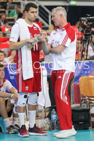  02.06.2018 LODZ <br />SIATKOWKA MEZCZYZN SIATKARSKA LIGA NARODOW MEZCZYZN 2018 <br />FIVB VOLLEYBALL NATIONS LEAGUE 2018 <br />MECZ POLSKA - CHINY ( Poland - China ) <br />N/Z VITAL HEYNEN - I TRENER ( HEAD COACH ) FABIAN DRZYZGA <br /> 